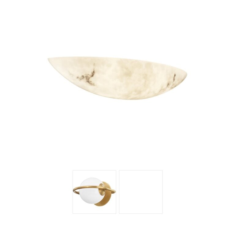 Justice Design Group Lumenaria Faux Alabaster Resin Wall Sconce