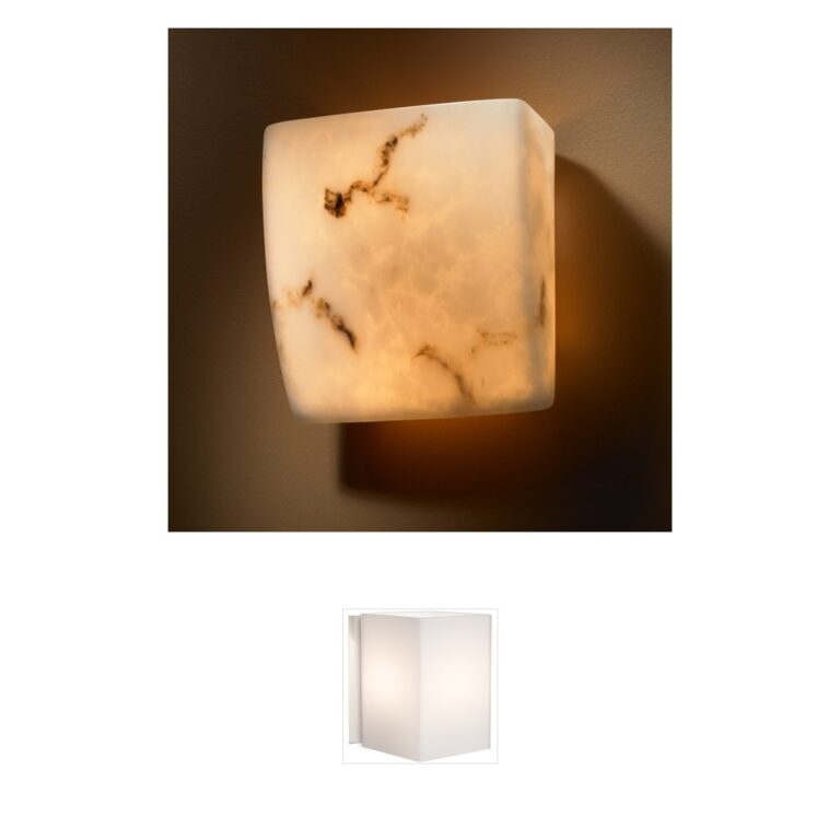 Justice Design Lumenaria Faux Alabaster Wall Sconce