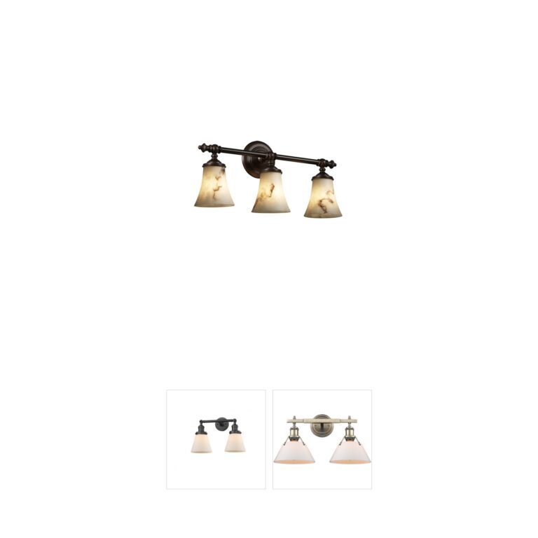 Justice Design Group Lumenaria Faux Alabaster 3-Light Vanity Bar