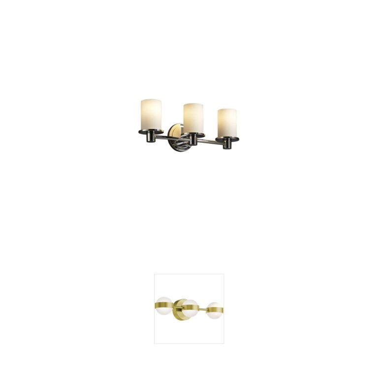 Justice Design Fusion Opal Glass Vanity Light