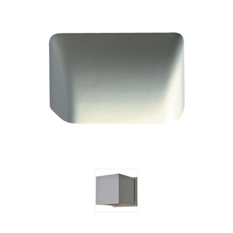 Justice Design Ambiance Scoop Ceramic Downlight Outdoor Sconce