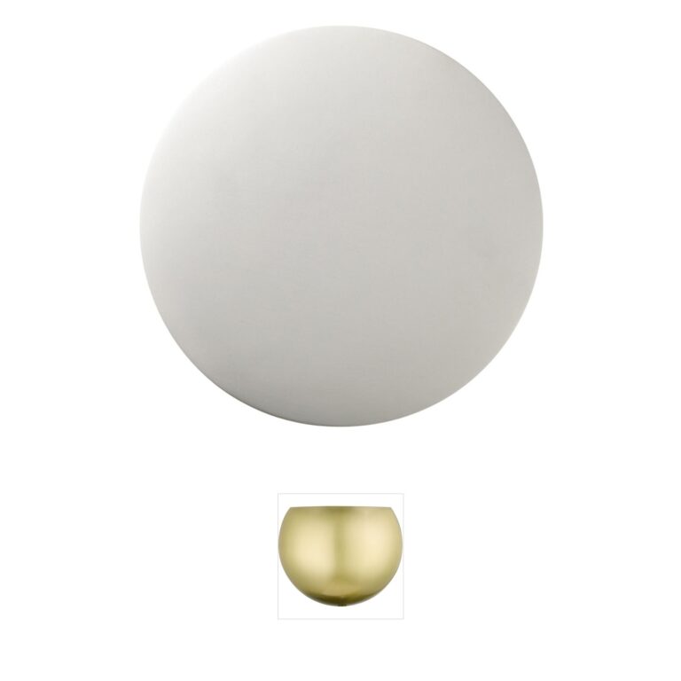 Justice Design Group Ambiance Circle Ceramic Wall Sconce