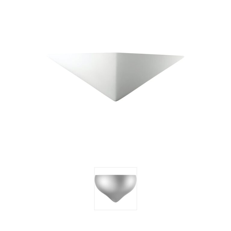 Justice Design Group Ambiance Triangle ADA Ceramic Wall Sconce