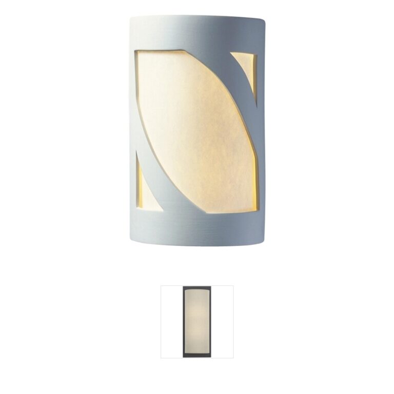 Justice Design Ambiance Prairie Window Ceramic Wall Sconce