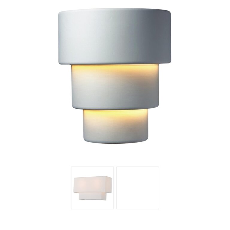 Justice Design Group Ambiance Terrace Ceramic Wall Sconce