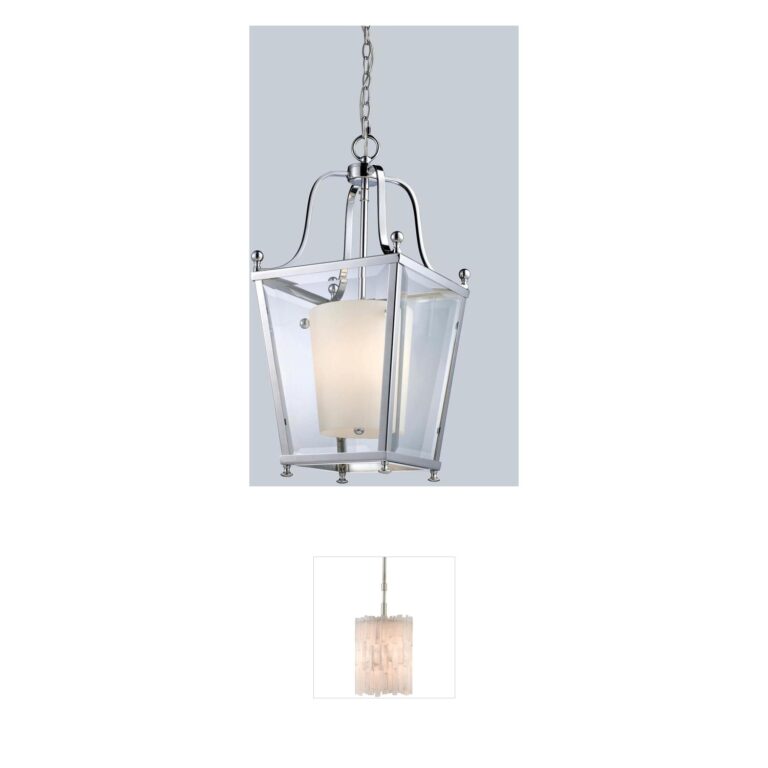 Z-Lite Ashbury Chrome & Glass Pendant