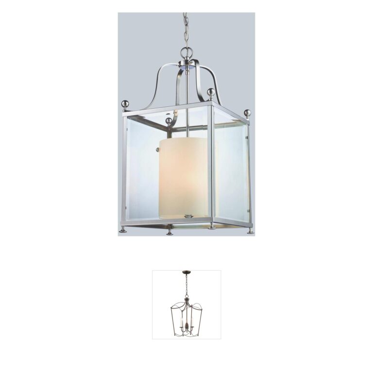 Z-Lite Fairview 6-Light Chrome Pendant with Matte Opal Glass