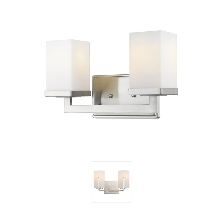 Z-Lite Tidal Brushed Nickel 2-Light Vanity Light