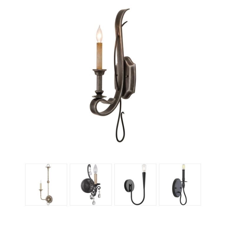 Kalco Keller Hand-Forged Iron Wall Sconce