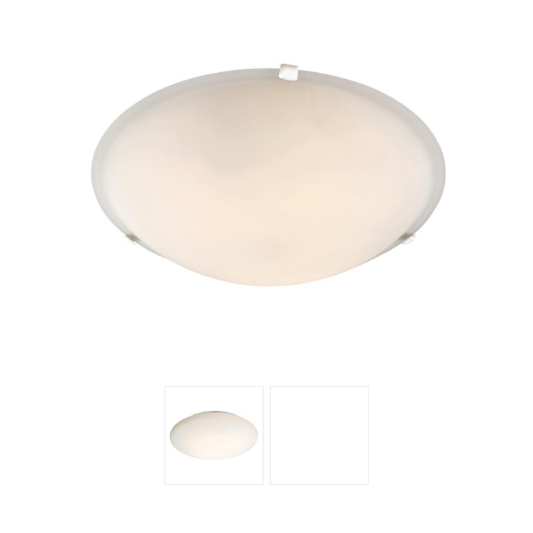 Trans Globe Lighting Cracka White Marbleized Flush Mount