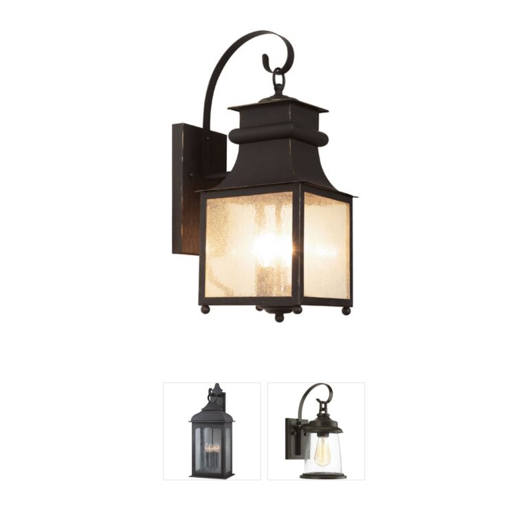 Trans Globe Lighting Santa Ines Weathered Bronze Outdoor Wall Lantern with Clear Seeded Glass