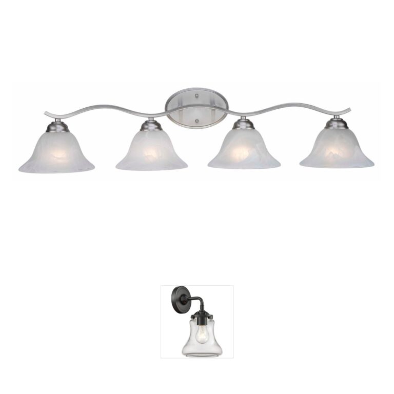 Trans Globe Lighting Hollyslope 35" Brushed Nickel Vanity Bar