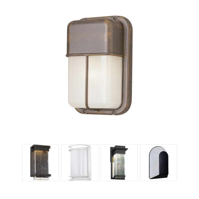 Trans Globe Lighting Well Collection Rust Outdoor Wall Light