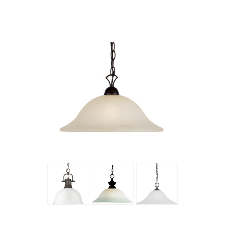 Trans Globe Lighting Aspen Collection Marbleized Glass Pendant