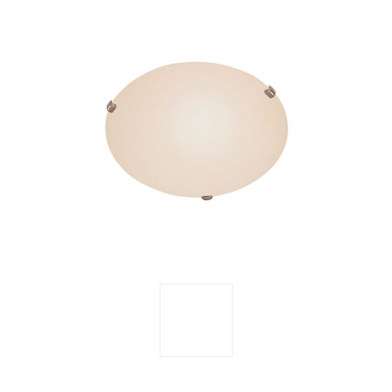 Trans Globe Lighting Cullen White Metal & White Frost Glass Flush Mount