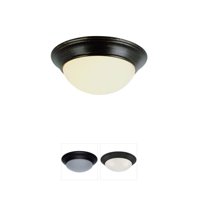 Trans Globe Lighting Athena 16" Rubbed Oil Bronze Flush Mount