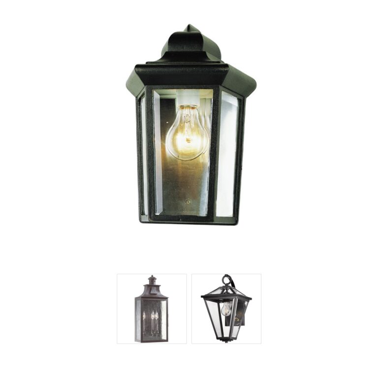 Trans Globe Lighting Rendell Black Outdoor Pocket Lantern
