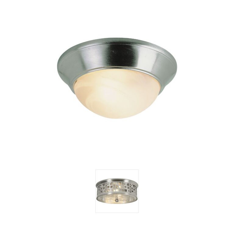 Trans Globe Lighting Athena 16" Brushed Nickel Flush Mount