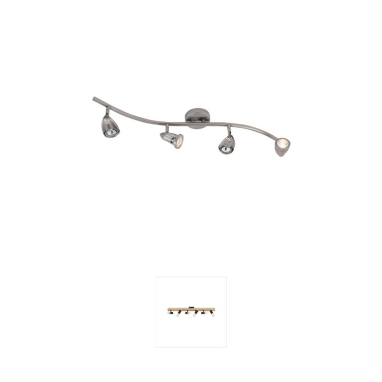 Trans Globe Lighting Stingray 4-Light Brushed Nickel Modern Track Light