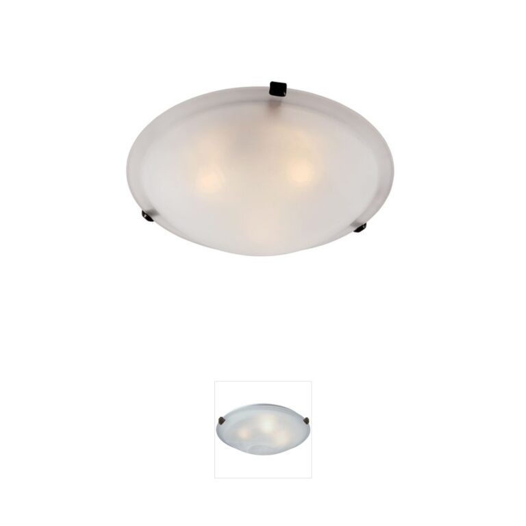 Trans Globe Lighting Cracka 15" Rubbed Oil Bronze Flush Mount