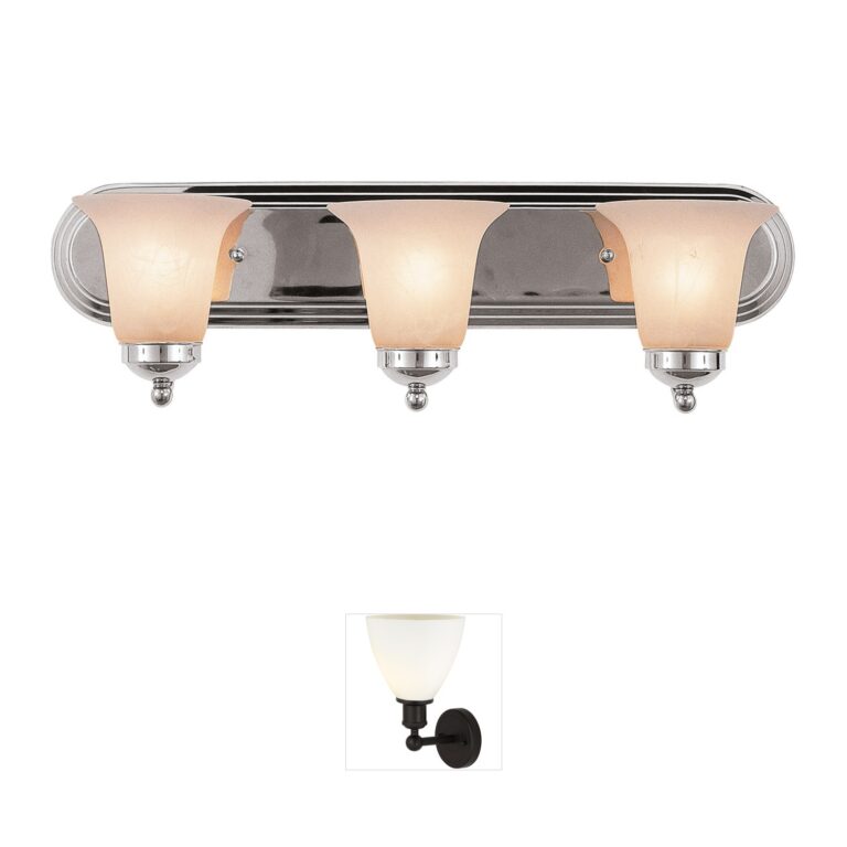 Trans Globe Lighting Rusty Collection Polished Chrome Vanity Bar