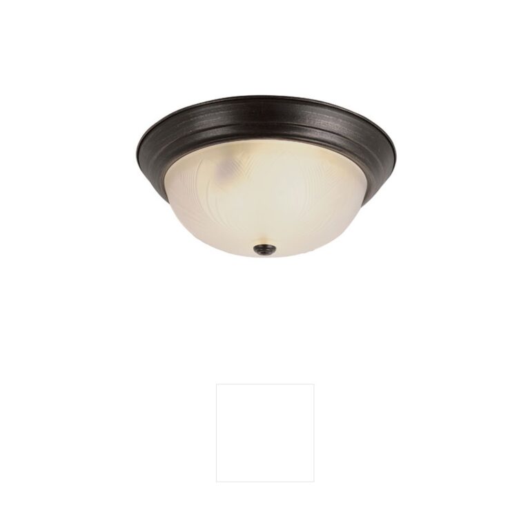 Trans Globe Lighting Del Mar Frosted Leaf Flush Mount