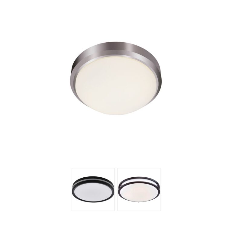 Trans Globe Lighting Bliss 11" Brushed Nickel Flush Mount