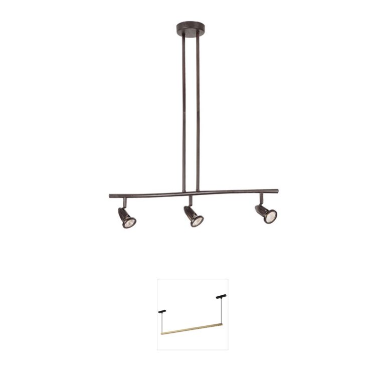 Trans Globe Lighting Stingray 3-Light Rubbed Oil Bronze Modern Track Light