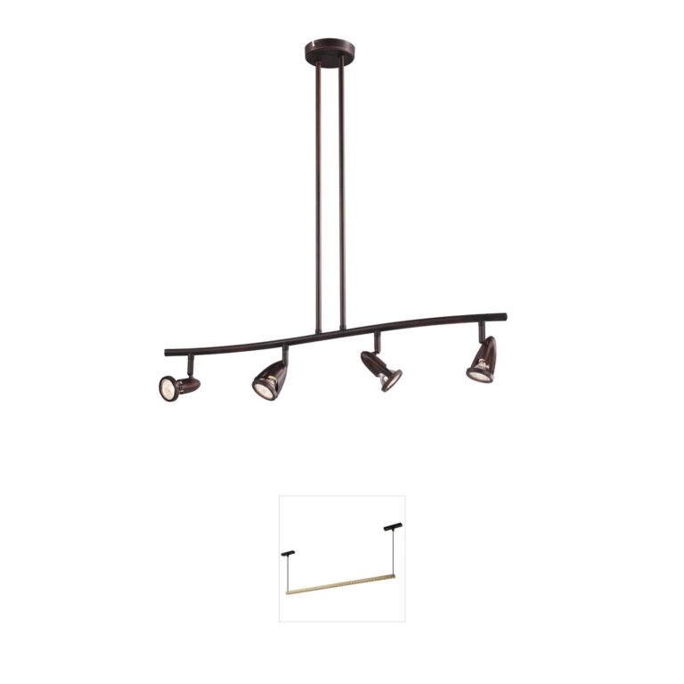 Trans Globe Lighting Stingray 32.5" Rubbed Oil Bronze Track Light