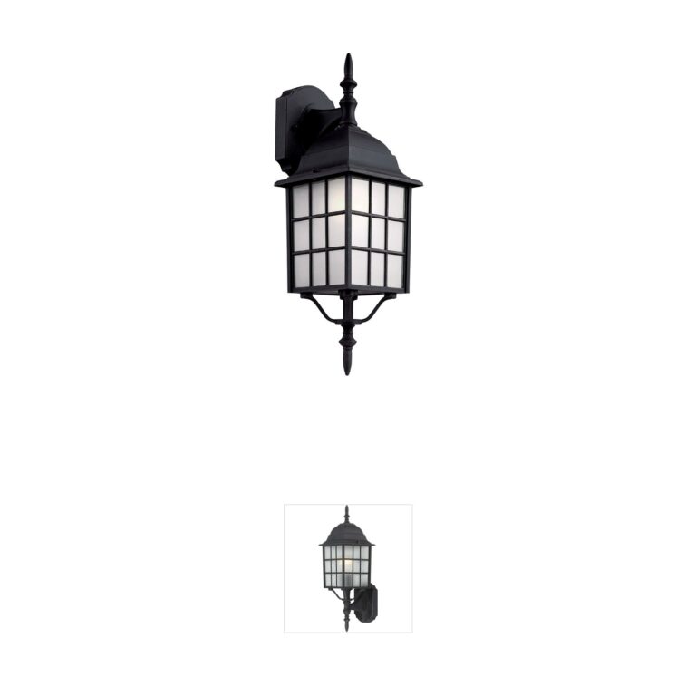 Trans Globe Lighting Mission 19.5" Black Outdoor Wall Lantern