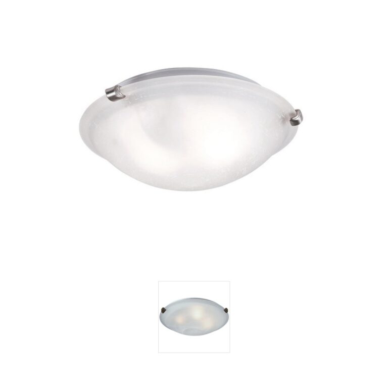 Trans Globe Lighting Linen Glass Rubbed Oil Bronze Flush Mount