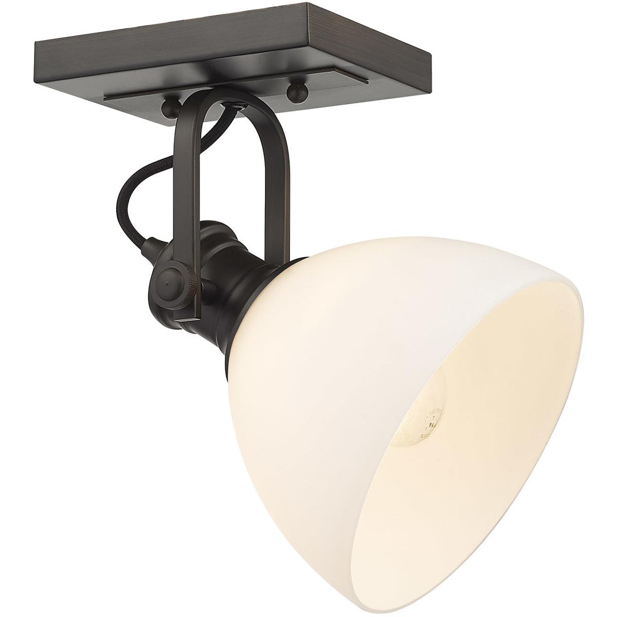 Golden Lighting Yep Hines Rubbed Bronze Semi-Flush Mount