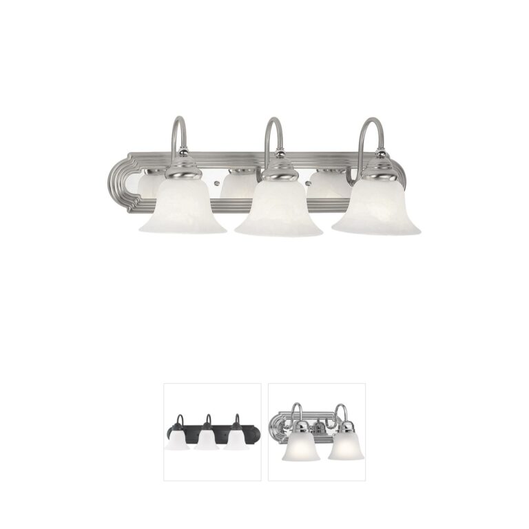 Livex Lighting Belmont Collection Brushed Nickel Vanity Light