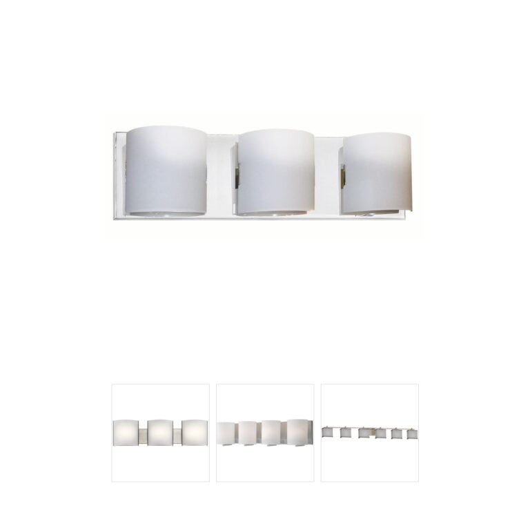 Dainolite Sanctuary Polished Chrome Vanity Light