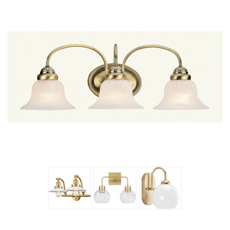 Livex Lighting Edgemont Antique Brass Vanity Light