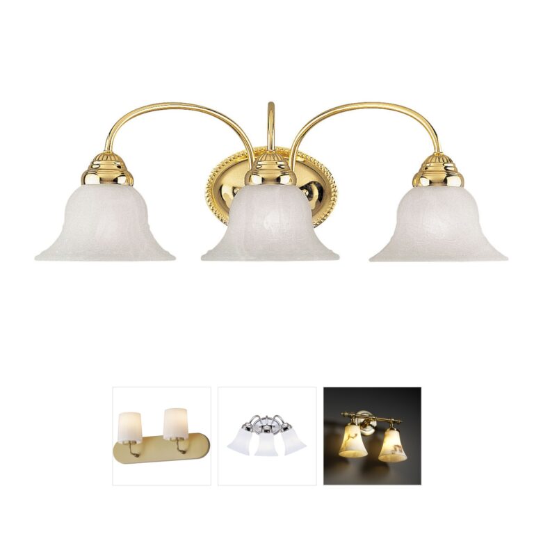 Livex Lighting Edgemont Polished Brass Vanity Light