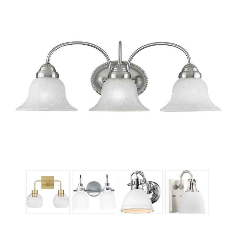 Livex Lighting Edgemont 3-Light Brushed Nickel Vanity Light