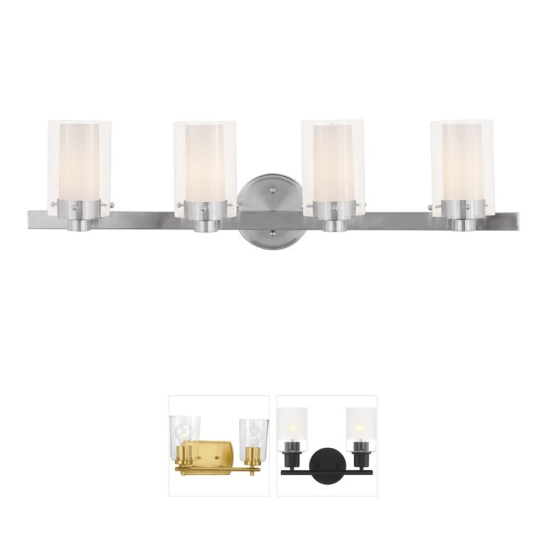 Livex Lighting Manhattan Steel 4-Light Vanity