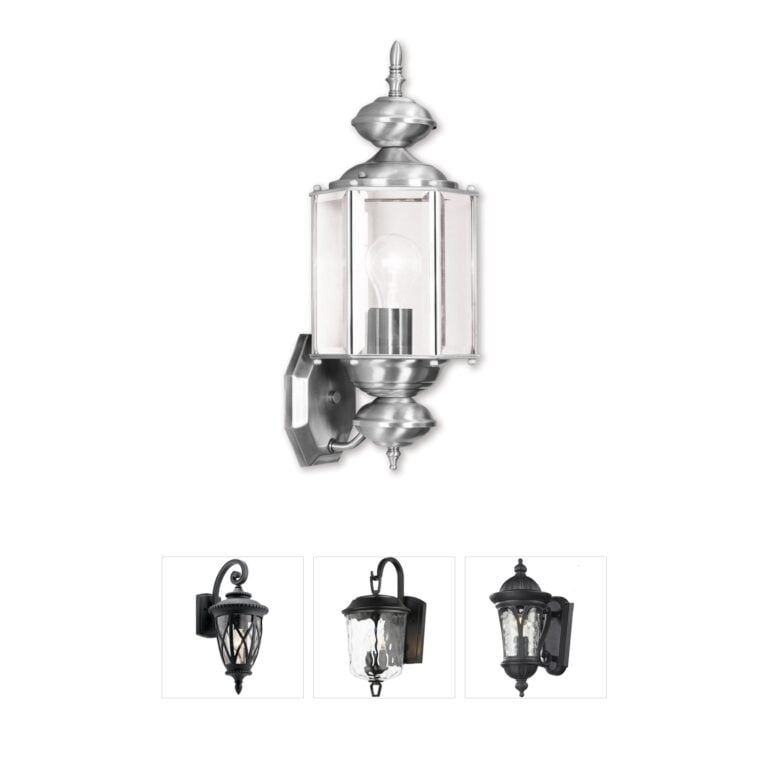Livex Lighting Outdoor Basics Solid Brass Outdoor Wall Lantern