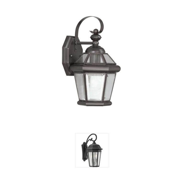 Livex Lighting Georgetown Solid Brass Outdoor Wall Lantern