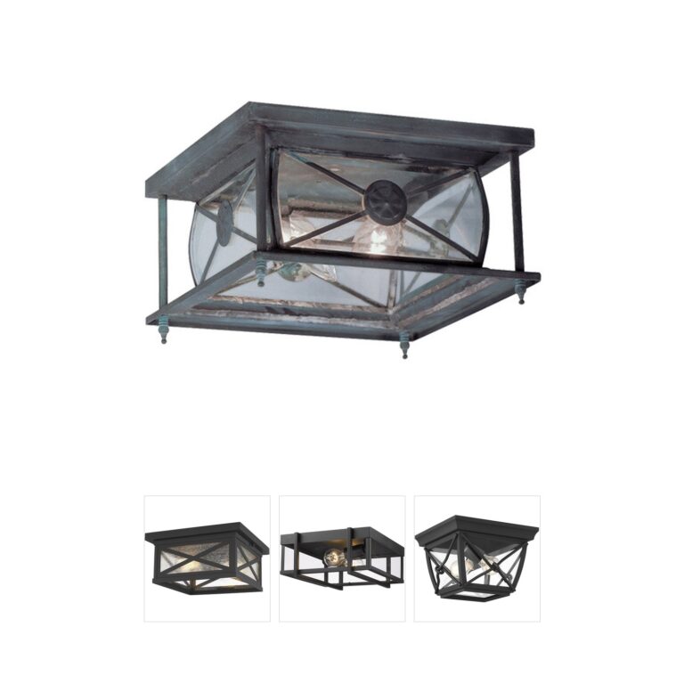 Livex Lighting Providence Collection Solid Brass Outdoor Ceiling Light