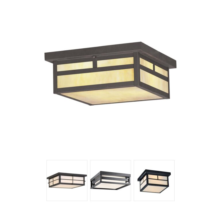 Livex Lighting Montclair Mission Bronze Outdoor Ceiling Light