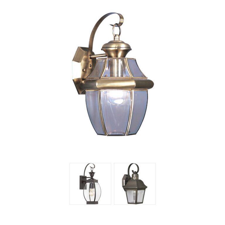 Livex Lighting Monterey Antique Brass Outdoor Wall Light