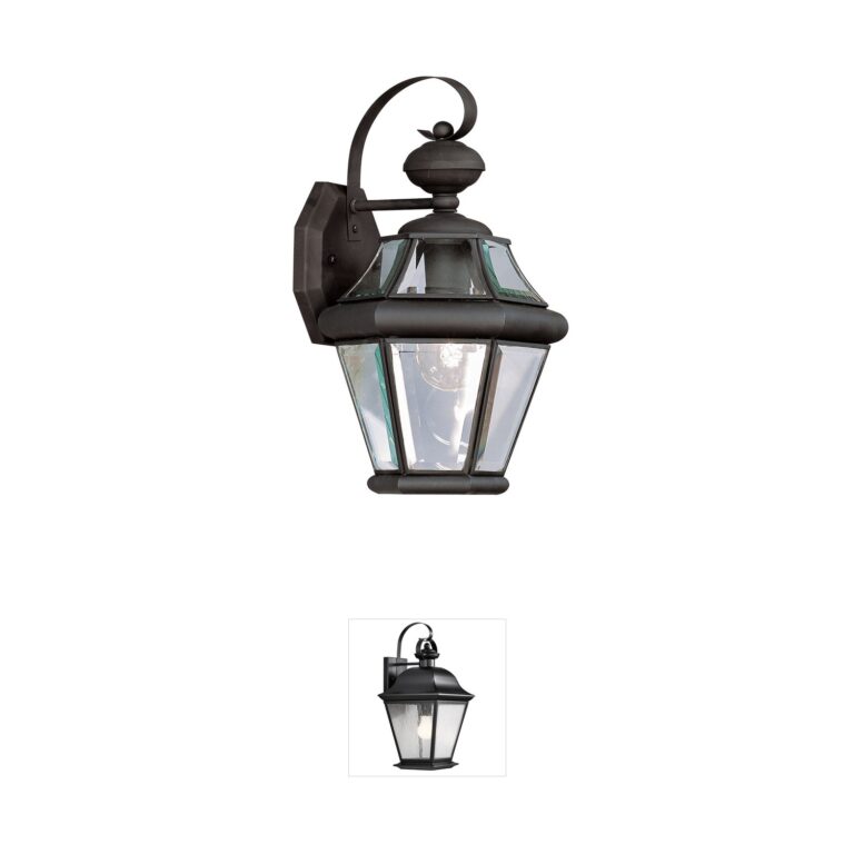 Livex Lighting Georgetown Solid Brass Outdoor Wall Lantern