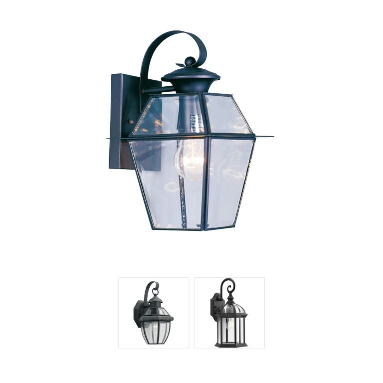 Livex Lighting Westover Hand Crafted Solid Brass Outdoor Wall Lantern