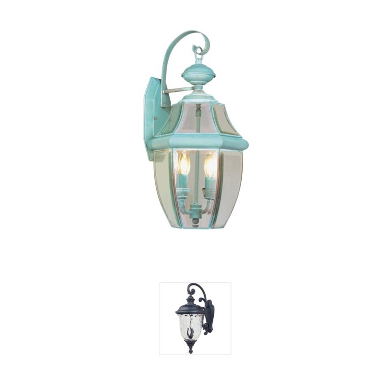 Livex Lighting Monterey Solid Brass Outdoor Wall Lantern