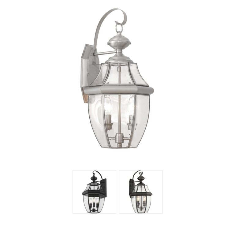 Livex Lighting Monterey Solid Brass Outdoor Wall Lantern