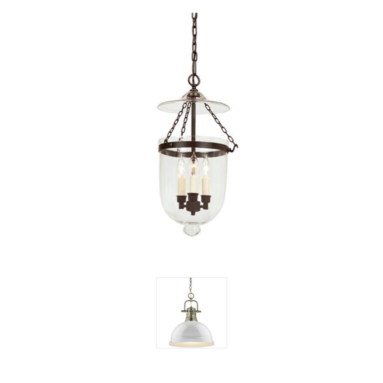 JVI Designs Hundi Oil Rubbed Bronze Bell Jar Pendant