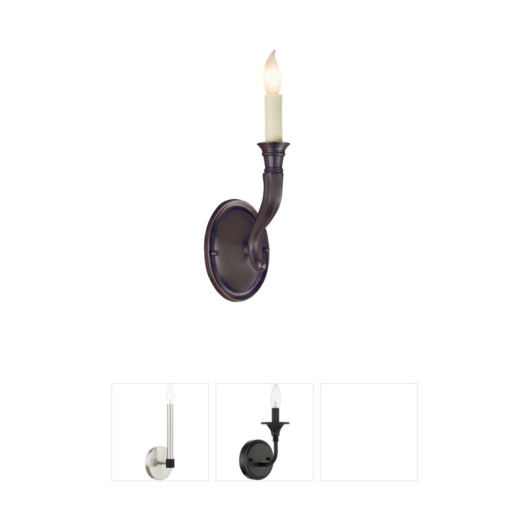 JVI Designs Traditional Brass Cast Brass Wall Sconce in Oil Rubbed Bronze