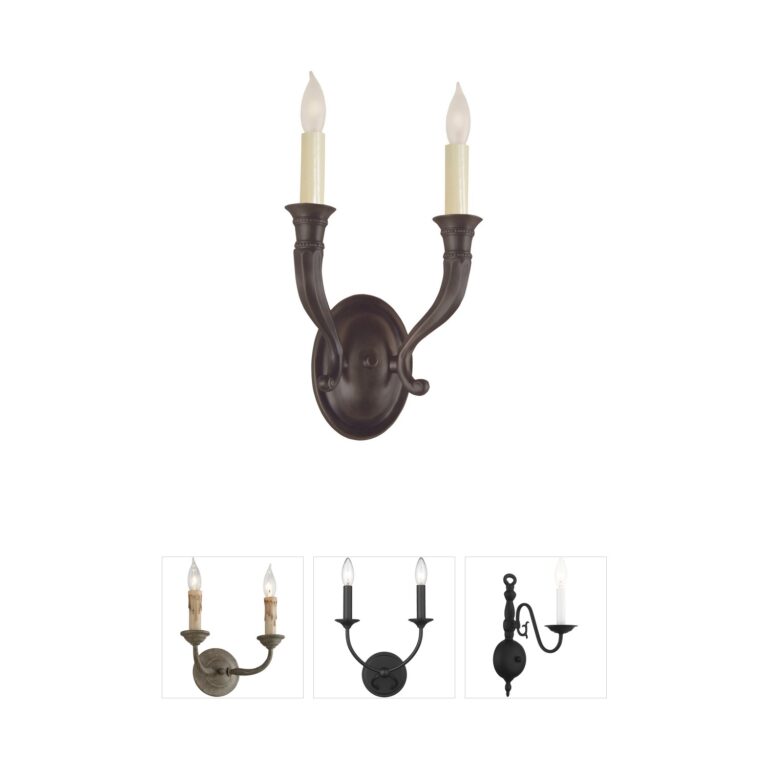 JVI Designs Traditional Brass Cast Brass Wall Sconce